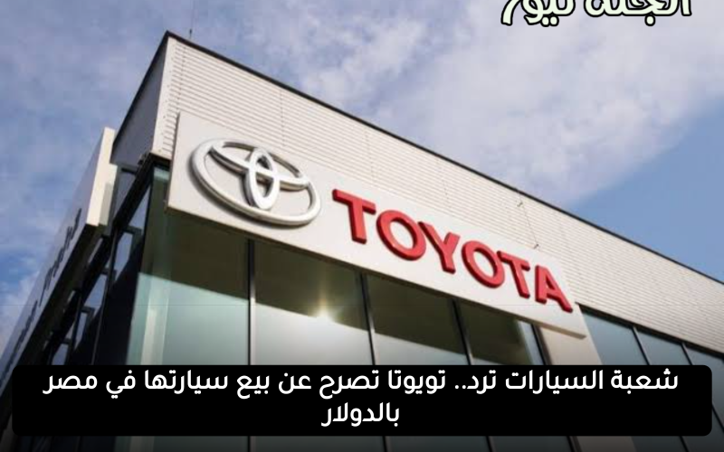 شعبة السيارات ترد.. حقيقة بيع سيارات تويوتا بالدولار في مصر